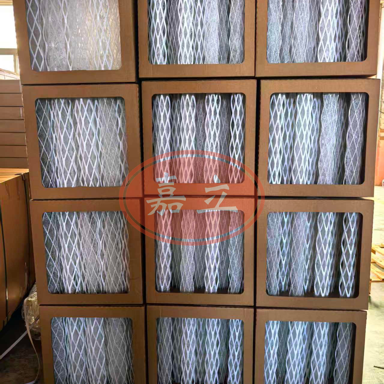 景洪3D柱型漆雾过滤收集器